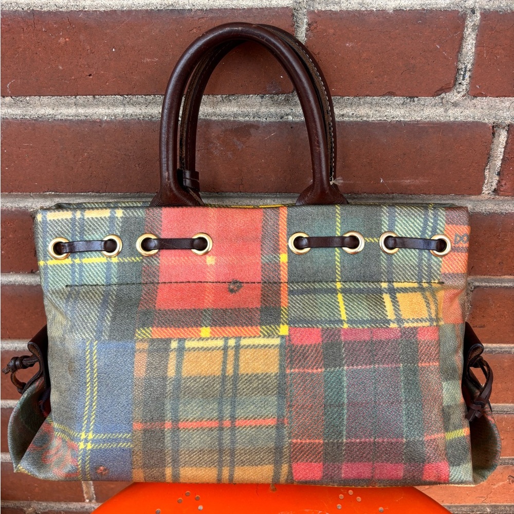Dooney & Bourke Multicolor Plaid Tote - Picture 2 of 3